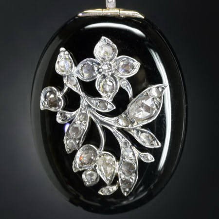 antique and estate pendants with black